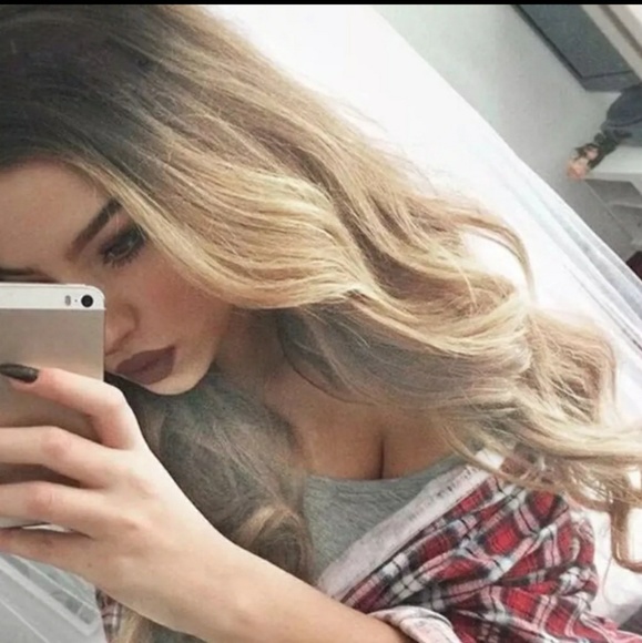 Ombre Blonde Full Wig main image 4