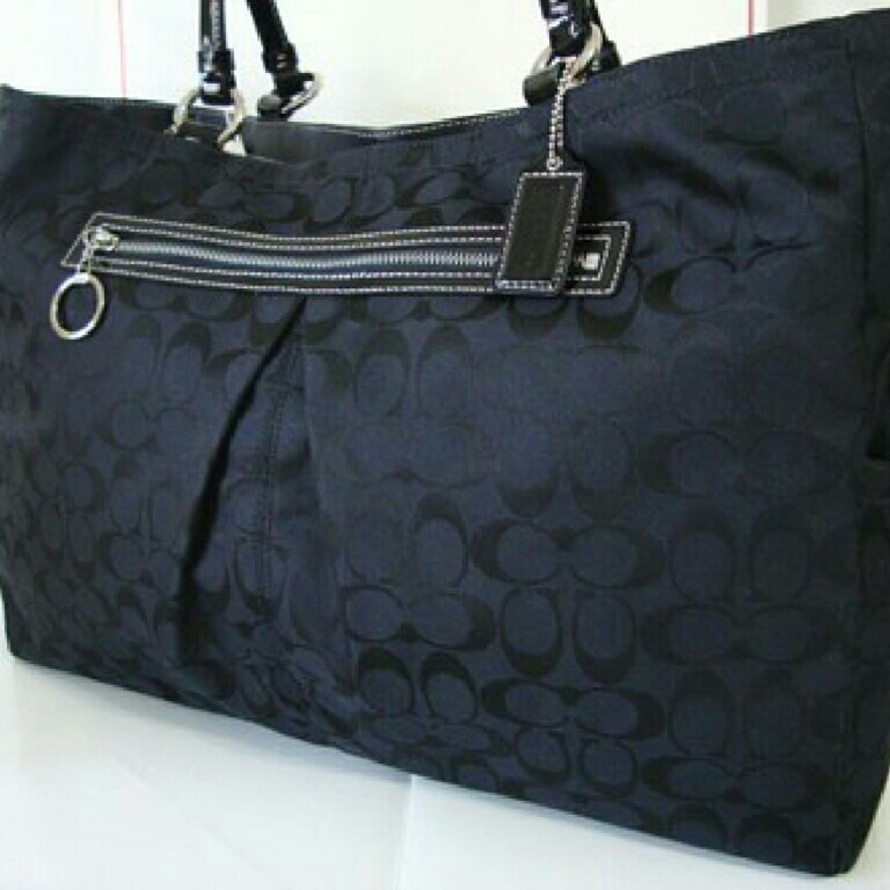 Gabe Signature Black XLarge Coach bag