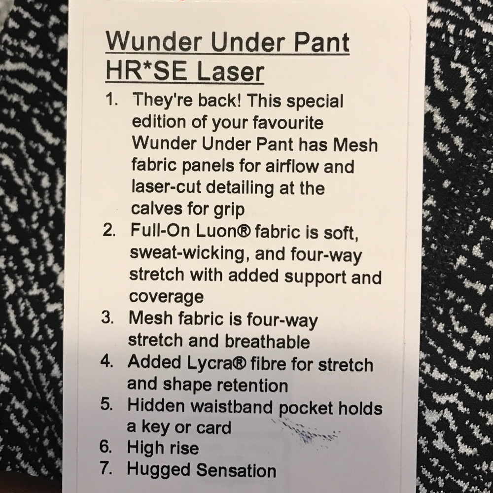 ✨SpecialEdition✨🍋Wunder Under High Rise Laser Cut - Picture 3 of 4