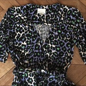 Donna Morgan Leopard Faux Wrap Dress 2