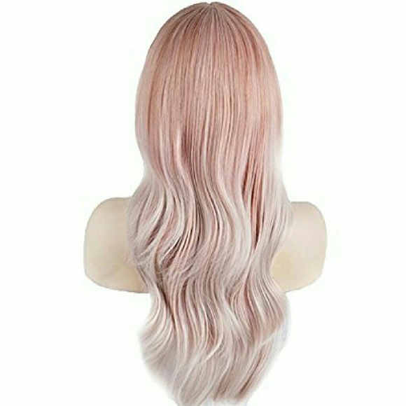 Pink and Silvery white wig 26-28 inches!!