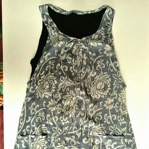 LIKE NEW Boho Blue Shift A-line Dress With Pockets