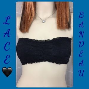 🖤Black Lace Bandeau Bralette SM/MD MD/LG