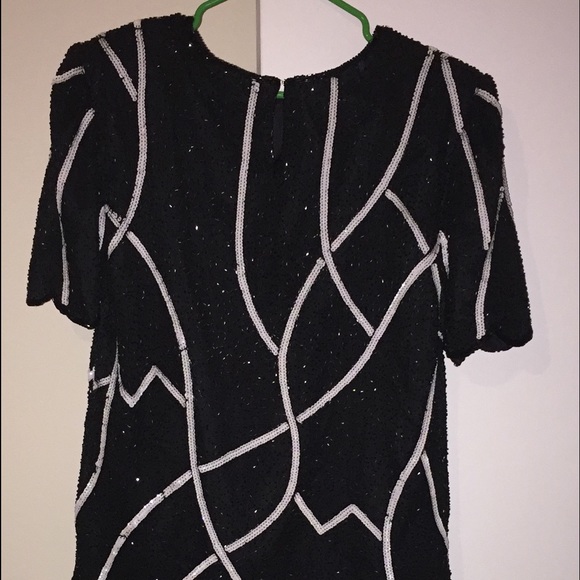 Vintage padded sequin top - Picture 1 of 4