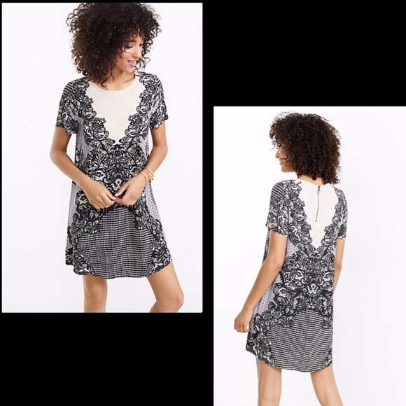 EXPRESS shift dress black and blush pink color