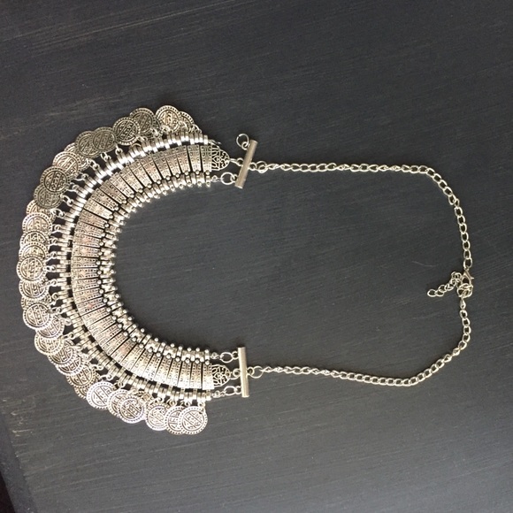 NWT Silver Vintage Necklace Boho Gypsy Sisters - Picture 3 of 3