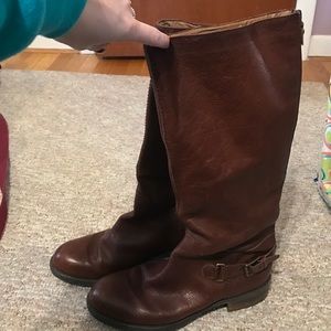 Size 10 Franco Sarto Brown Tall Riding Boots