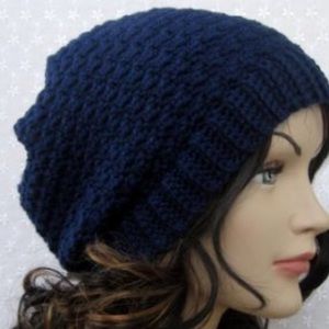 Beanie hat-navy, slouchy