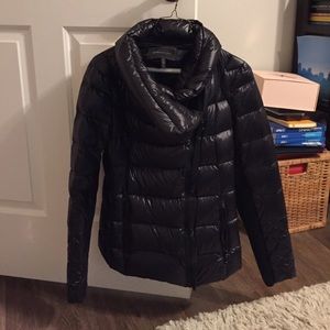 BCBG black puffer coat