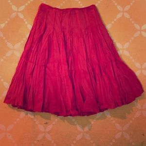 Red odille skirt