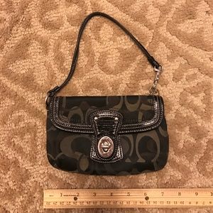 Coach Black Wristlet