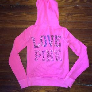 VS PINK Bling Zip-Up Hoodie