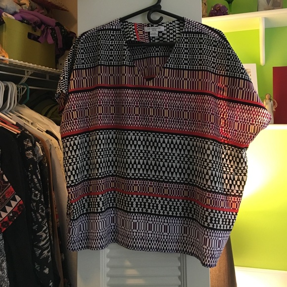 LP Aztec print top
