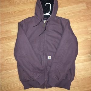 Deep purple carhartt coat