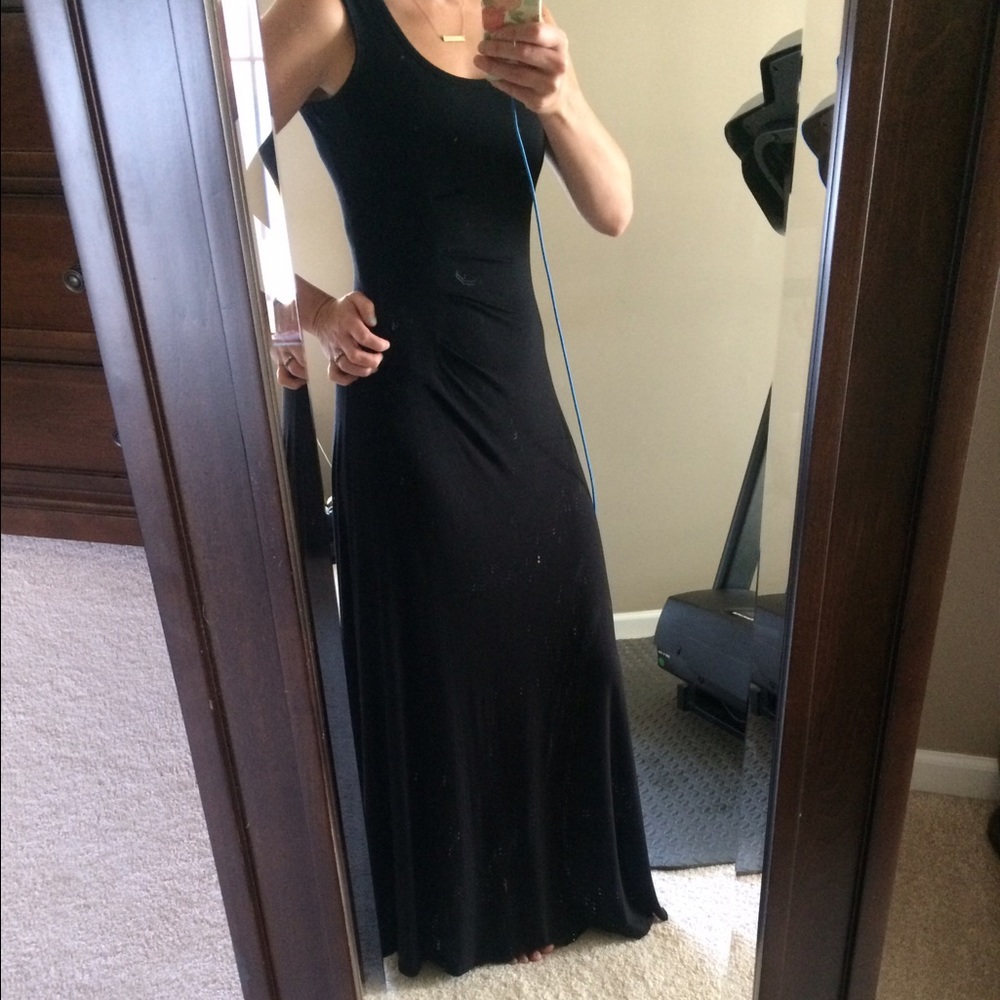 Size 2 Calvin Klein black maxi dress
