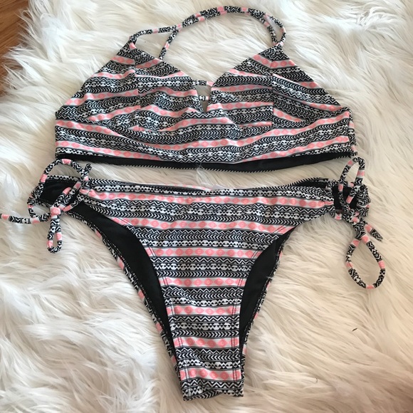 cutout tribal bikini