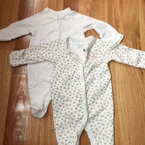2 Ralph Lauren footie pajama