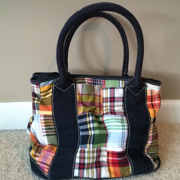 J.crew madras tote