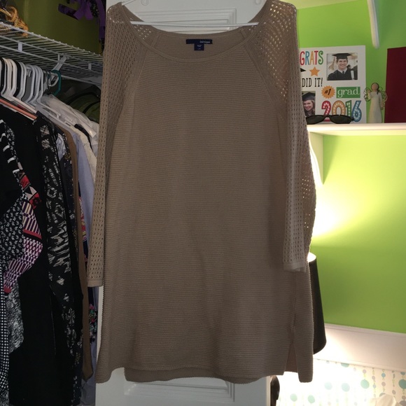 Oversized tan sweater