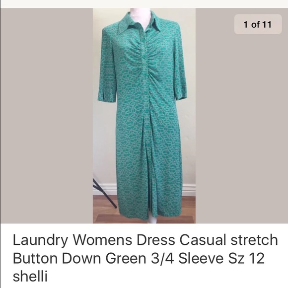 Laundry by Shelli Segal dress sz 12 stretch fit