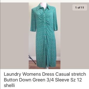 Laundry by Shelli Segal dress sz 12 stretch fit