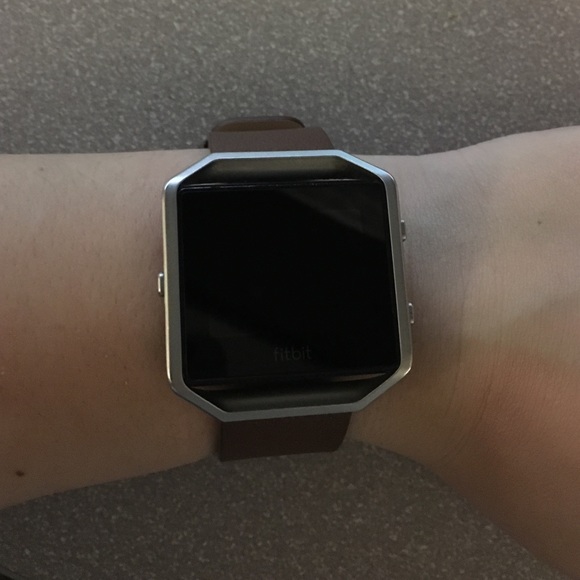 Fitbit blaze with leather strap
