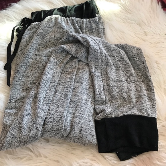 black and grey sweats