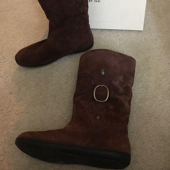 Coach Boots, Brown, Size 10, Style: Meyer - Picture 2 of 4
