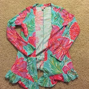 Lilly Pulitzer Ruffle Cardigan