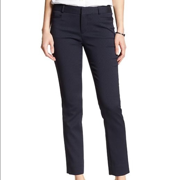Banana Republic Jacquard Sloan Fit Slim Ankle Pant