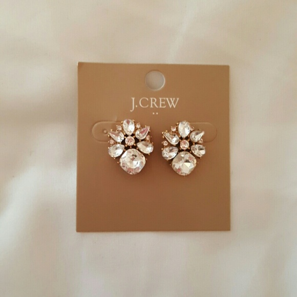 J crew rhinestone earrings