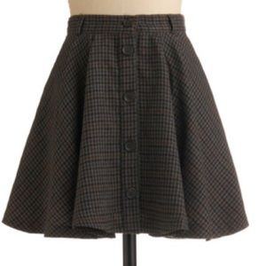 Jack by BB Dakota Flounce Button-front Skirt