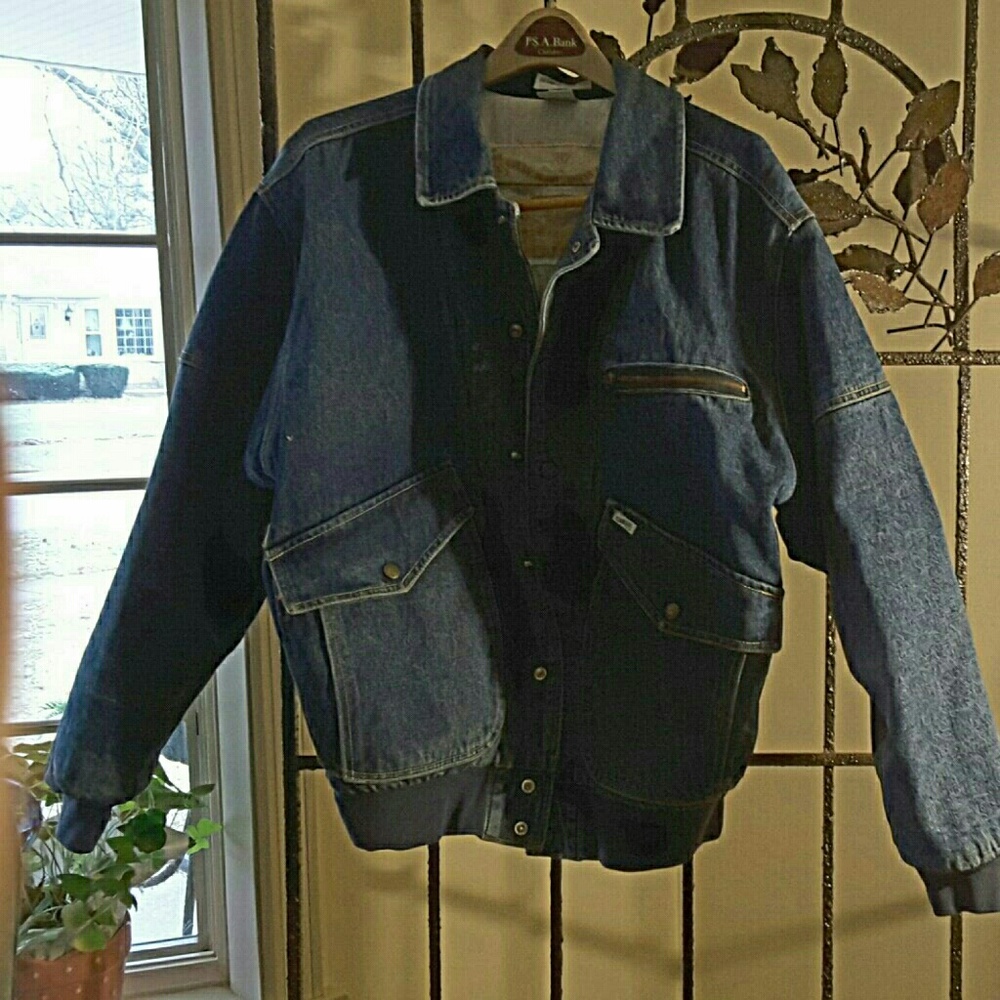 CLASSIC 80,S GUESS GEORGE MARCIANO DENIM BOMBER