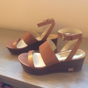 MICHAEL Michael Kors Poesy sandals, luggage brown