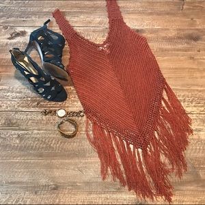 Forever 21 Fringe Detail Top