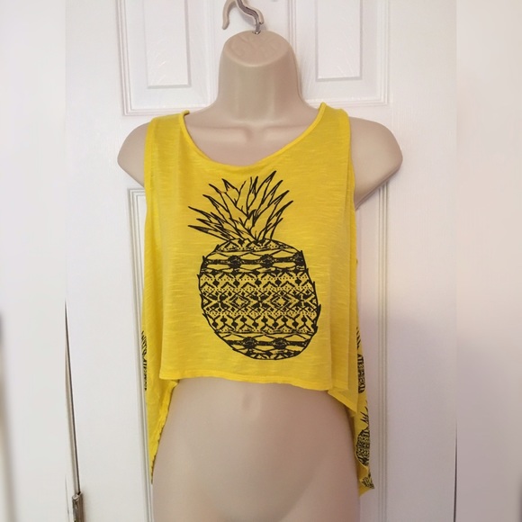 Yellow Pineapple High-Low Top