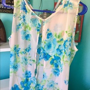 Cute sheer open back Top. Worn once!