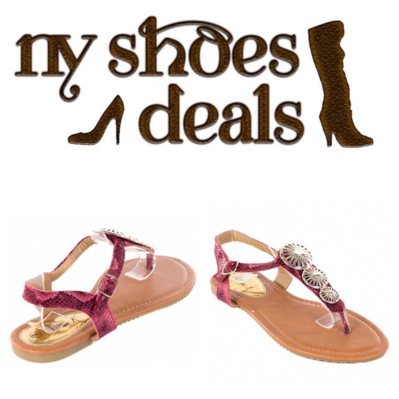 Woman Red Slingback Thong Flat Sandals S2016 - Picture 2 of 3