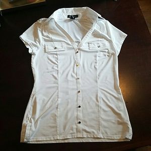 White House, Black Market capped sleeve blouse