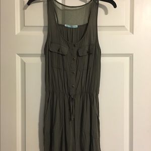 Maurices Army Green Romper With Pockets