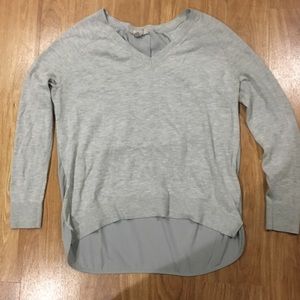 Cotton Front Silk Back Sweater