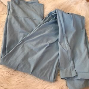 AMERICAN APPAREL baby blue yoga pants