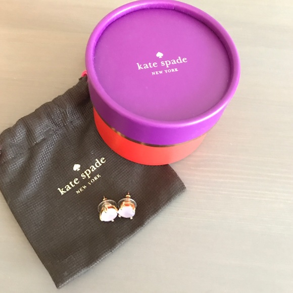 Purple mini gum drop earrings