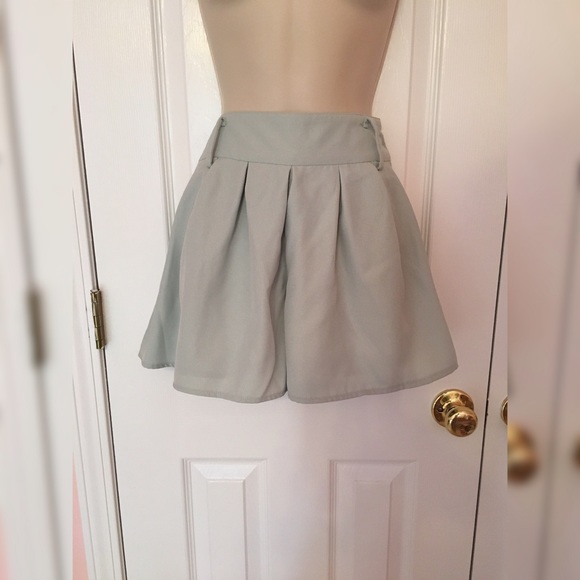 Light Blue Flowy Shorts