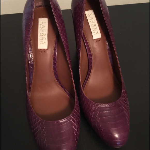 Ralph Lauren- Viona Iii embossed heels