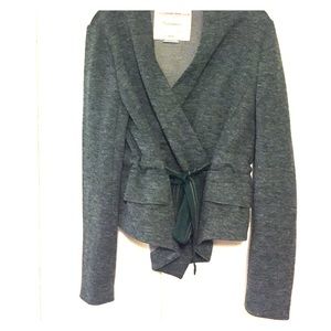 Anthro Cartonnier Green Sweater Jacket