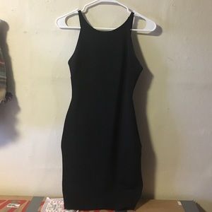 Essential spice black bodycon dress