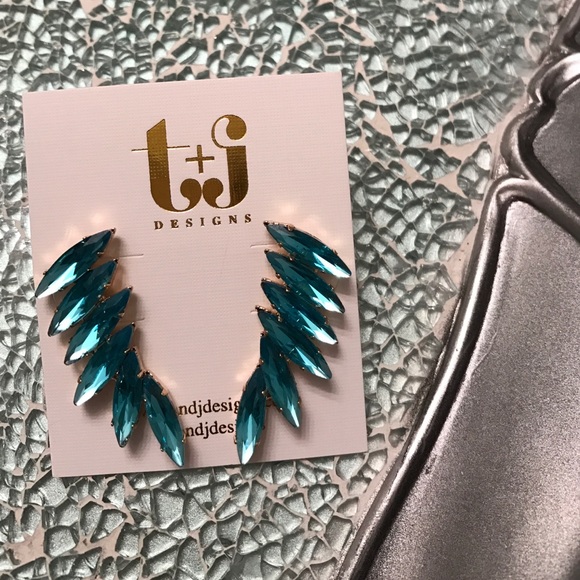 T&J Designs Jewelry - Glam Jeweled Earrings