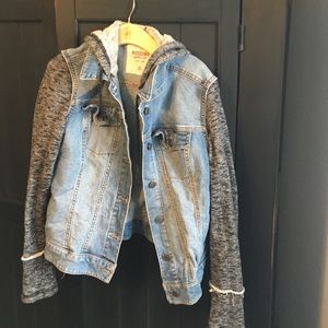 Mossimo Denim Jacket with Sweatshirt