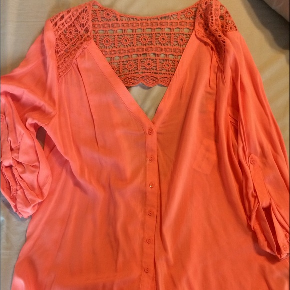 Coral Blouse